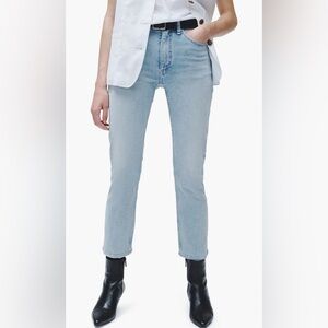 rag & bone Wren Slim Fit High Waist Ankle Crop Jeans